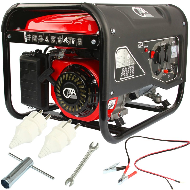 Generatore portatile CATA 3,2kW 210cc 4 tempi OHV benzina 230V 11 ore AVR