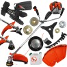 Decespugliatore a scoppio DEMON RQ580 TURBO 62cc 3CV asta 150cm 10700giri/min