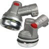 Coppia conica per decespugliatore Ø28mm albero trasmissione 9 denti in metallo