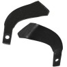 Lama zappetta destra per motocoltivatore 148x42mm spessore 5,5mm foro Ø10mm