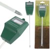 Misuratore analogico pH del suolo con sonda 19 cm scala 3-10