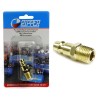Raccordo rapido maschio 1/4" in ottone per impianti e sistemi pneumatici