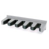 Supporti Ganci per Attrezzi da Giardino Domestici | 9,8x31x7 cm | Grigio | in Plastica