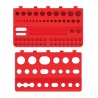 Set di 2 Mensoline Porta Attrezzi Utensili | 11,1x19x5,5 cm | Rosso | in Plastica