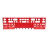 Mensolina Porta Attrezzi Utensili | 15,8x58x6,7 cm | Rosso | in Plastica