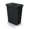 Bidone Cestino Systema Basica | per Raccolta Differenziata Riciclaggio | Appendibile | 17,8x26,6x32,7 cm | 10 Litri | Antracite | in Plastica | per Casa Interni