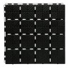 Piastrelle Easy Square | 40x40 cm | Flessibili | Interconnettibili | Nero | in Plastica | da Giardino