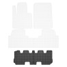 Tappetini compatibili con Kia Sorento III 2014-2020, su misura in Gomma