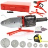 Polifusore per saldatura tubi PE PP PB 2700W Ø16-63mm 230V 50-300°C con valigetta
