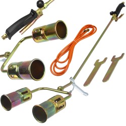 Kit bruciatore saldatore a gas per guaina tubo flessibile 3m ugello 60mm da 58kW