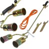 Bruciatore a gas propano-butano 1850°C tubo 3m ugello Ø60 mm 58 kW 7200 g/h