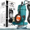 Pompa sommersa elettrica con galleggiante 550W portata 15.000 l/h acqua pulita