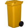Bidone Pattumiera Contenitore per Spazzatura Rifiuti | da 120-240 Litri | EN840 | con Ruote | Sistema di Aggancio per Prelievo Meccanico | in Plastica