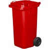 Bidone Pattumiera Contenitore per Spazzatura Rifiuti | da 120-240 Litri | EN840 | con Ruote | Sistema di Aggancio per Prelievo Meccanico | in Plastica